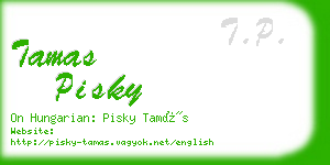 tamas pisky business card